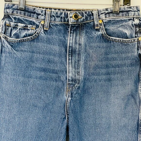 Khaite Daria High Rise Slim Straight Cotton Jeans 31 - Picture 10 of 15